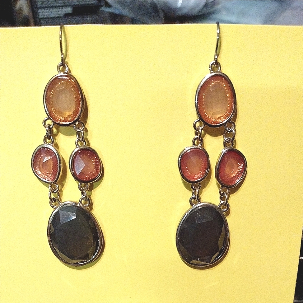 Vintage Handmade 3 layer earrings